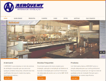 Tablet Screenshot of aerovent.com.br